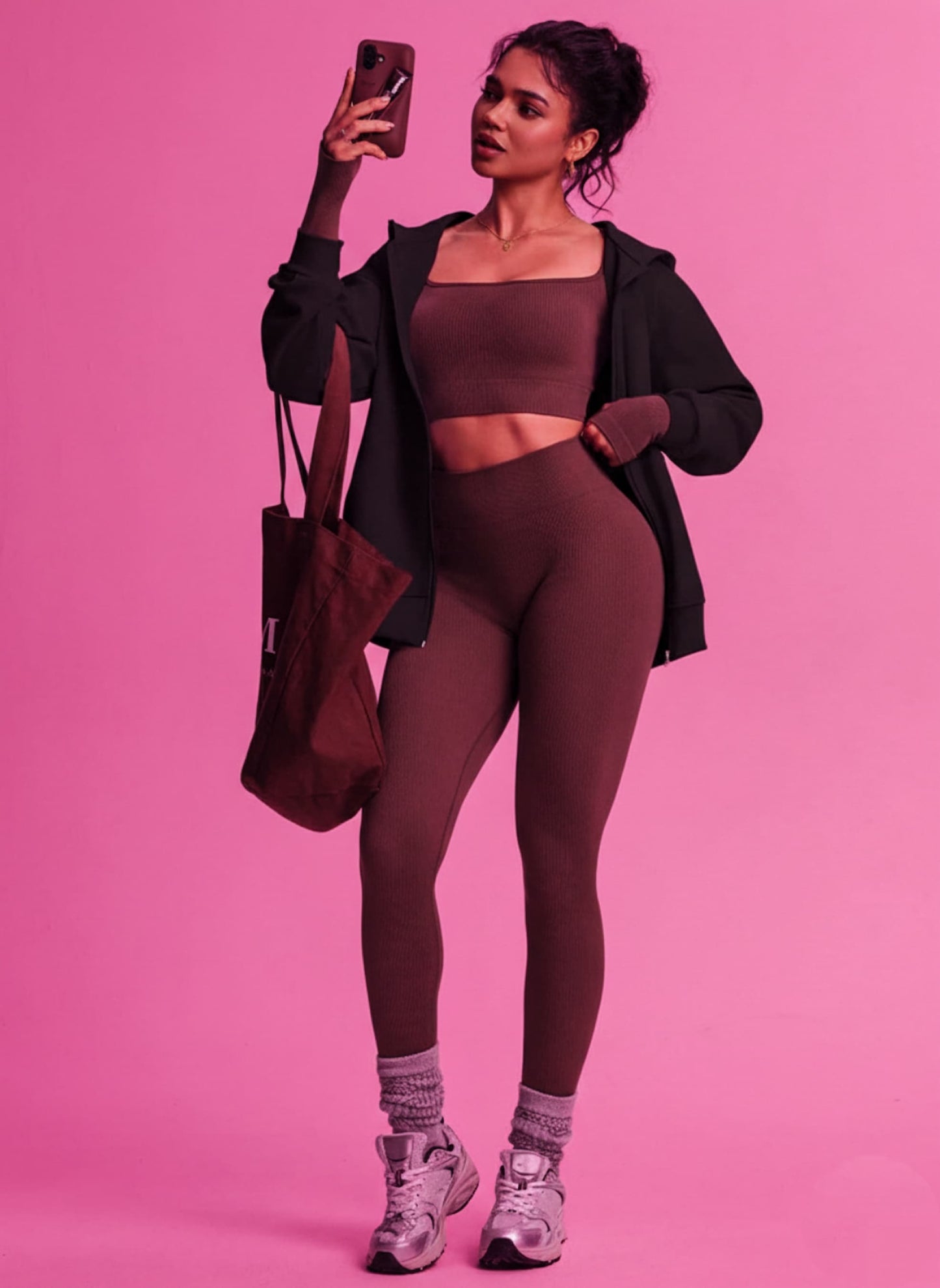 Zippered Basic Hoodie