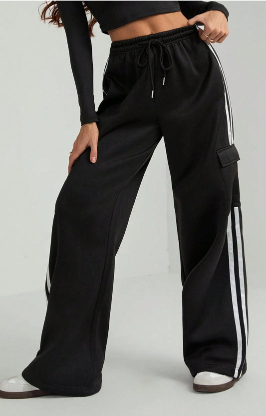 Cargo wide leg pants