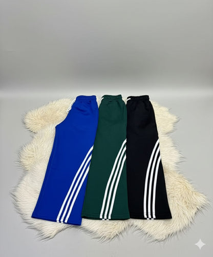 Three lines wide leg pants for teenagers