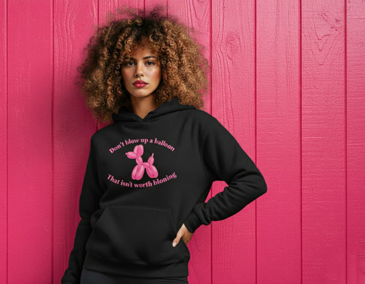 Basic Hoodie with Balloon design printed