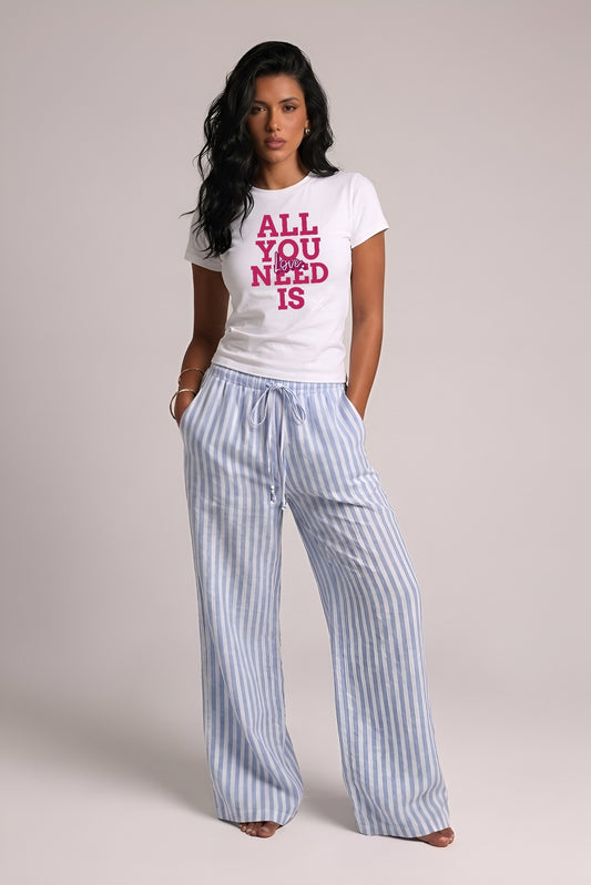 Printed Cotton Tee (Needs love)